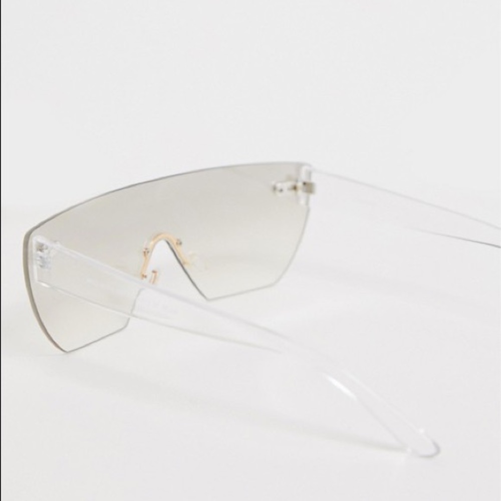 NEW: ASOS Design Visor Sunglasses with Clear Frame